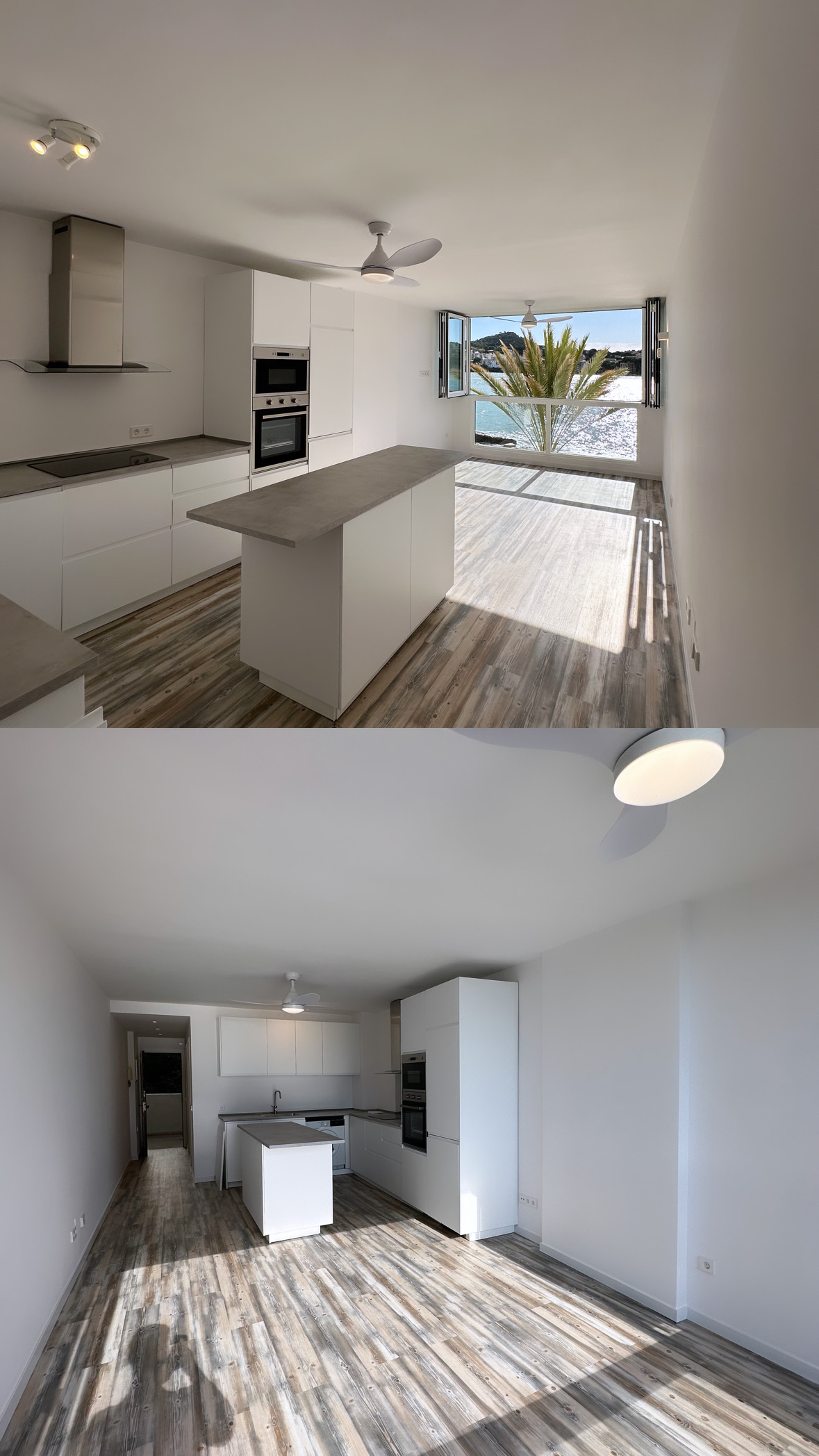 After – fully renovated apartment with sea view