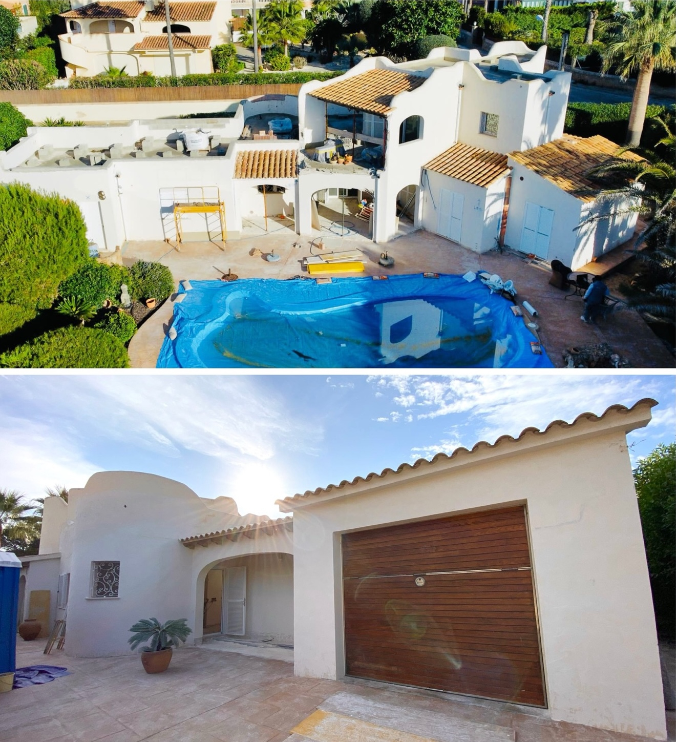 Before – villa prior to renovation